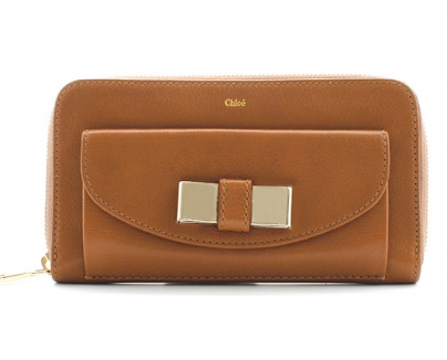 クロエ CHLOE リリィ カーフレザー 長財布 ナッツ【NUT】 3P0501015174