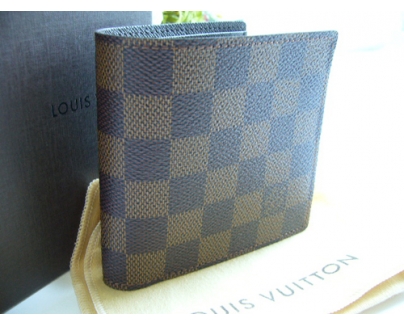 LOUIS VUITTONダミエライン2つ折り財布N61675ポルトフォイユ・マルコ