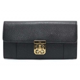 クロエ CHLOE エルシー カーフレザー 長財布 ブラック 3P0592 83...