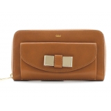 クロエ CHLOE リリィ カーフレザー 長財布 ナッツ【NUT】 3P0501...