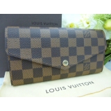 ルイヴィトンVUITTON ダミエ 長財布 ポルトフォイユサラ N63209