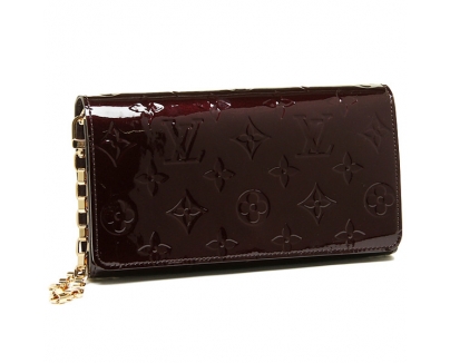 ルイヴィトン スーパーコピー バッグ LOUIS VUITTON M90088 モノグラム・ヴェルニ ポルトフォイユ・サラ チェーン
