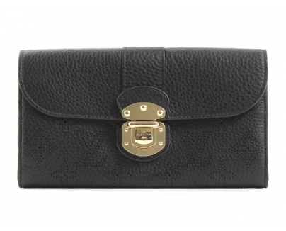 ルイヴィトン スーパーコピー LOUIS VUITTON モノグラム マヒナ ポルトフォイユ・イリス 長財布 ブラック M58136