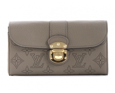 ルイヴィトン スーパーコピー LOUIS VUITTON モノグラム マヒナ ポルトフォイユ・イリス 長財布 トープ M58139