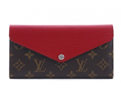 ルイヴィトン スーパーコピー LOUIS VUITTON モノグラム ポルトフォイユ・マリールー ロン 長財布 フューシャ M60498 