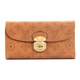 ルイヴィトン スーパーコピー LOUIS VUITTON モノグラム マヒナ ポルトフォイユ アメリア 長財布 キャラメル M58138