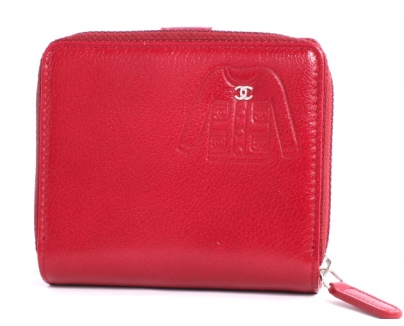 シャネル スーパーコピー CHANEL ジャケット 二つ折財布 ルージュレッド A50137