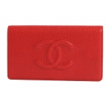 シャネル スーパーコピー CHANEL キャビアスキン 長財布 レッド A486...