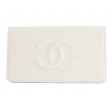 シャネル スーパーコピー CHANEL キャビアスキン 長財布 ホワイト A48...