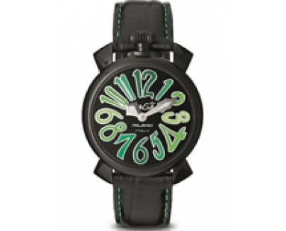5022.3 - GaGa MILANO （ガガミラノ） 時計 腕時計 マニュアーレ マヌアーレ 40mm ブラックレザー