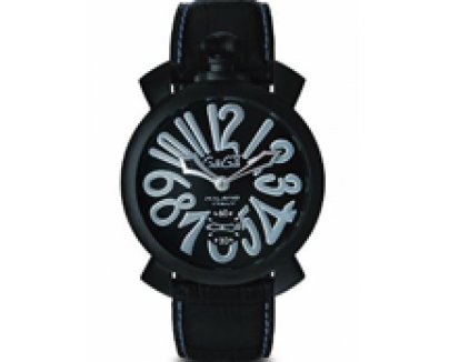 5012.06S - GaGa MILANO （ガガミラノ） 時計 腕時計 マニュアーレ マヌアーレ 48mm ブラックレザー