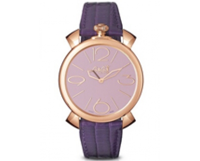 5091.02 - GaGa MILANO （ガガミラノ） 時計 腕時計 マニュアーレシン46mm パープルレザー