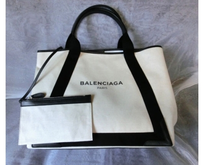 人気 NO.1☆ BALENCIAGAバレンシアガスーパーコピートートバッグ NAVY CABAS ブラック M