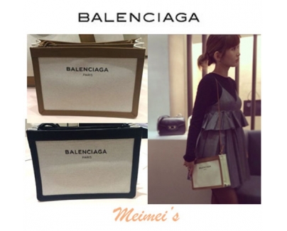 BALENCIAGA バレンシアガスーパーコピー<紗栄子さん愛用 >NAVY CABASショルダー - 2色
