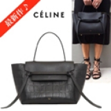 セリーヌ 15SS入荷 稀少 CELINE BeltBagミニ,クロコBlack