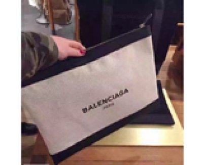 Balenciagaレア☆大人気バレンシアガバッグスーパーコピー☆キャンバス ネイビークラッチ