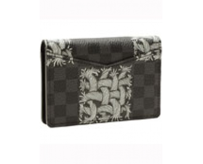 ルイヴィトン LOUIS VUITTON 春夏 2015 カードケース 定期入れ ダミエ グラフィット・ロープ ルイ ヴィトン メンズ N61213 本物 新品