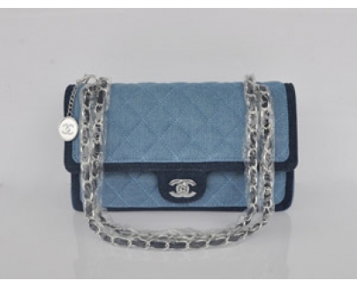 CHANEL　シャネルスーパーコピー　デニム　ハンドバッグ　チェーンバッグ　FLAP BAG A92216