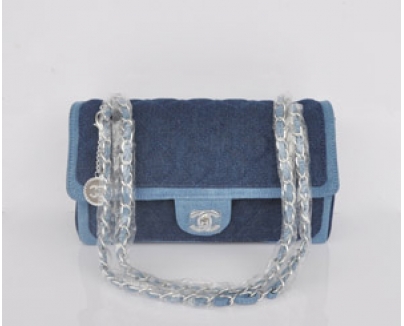 CHANEL　シャネルスーパーコピー　デニム　ハンドバッグ　チェーンバッグ　FLAP BAG A92216