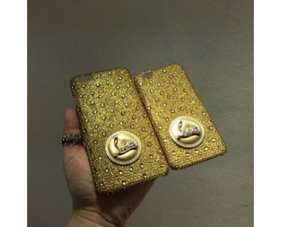 iphone6★キラキラ光 glitter ルブタン 財布 コピー ゴールドスマホケース