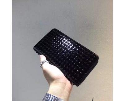 2016新作ルブタン 財布 コピーChristinal Louboutin ラウンドファスナー長財布 Black 3135058