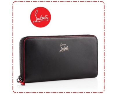 16SS★ルブタン 財布 コピー Christian Louboutin★新サイズで再入荷！Panettone　カーフレザー黒