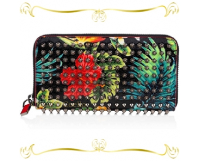 【関税込】Christian Louboutinルブタン 財布 コピー ☆Panettone☆Black/Gun Metal