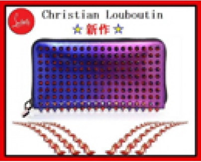 新作ルブタン 財布 コピーChristian Louboutin Panettone Spikes 長財布メタリック 16396639