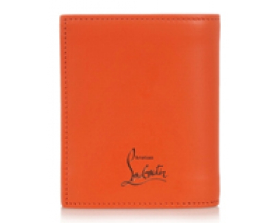 Louboutin ルブタン 財布 コピー PAROS WALLET SPIKES 二つ折り/オレンジ 13354446
