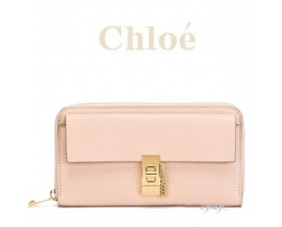  Chloe【クロエスーパーコピーDREW】長財布　cement pink 3P0780-944 B59