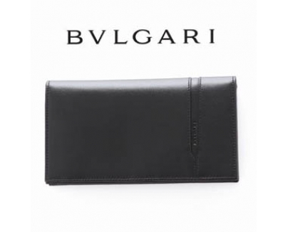 ☆BVLGARI☆ブルガリ N級品 ロゴデザイン 二つ折り長財布♪