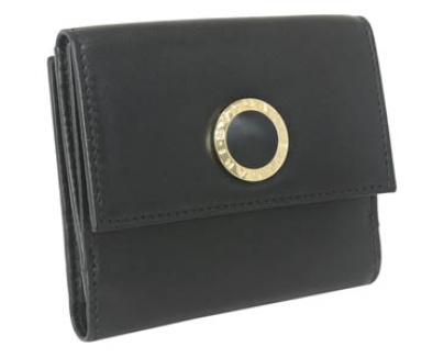 BVLGARIブルガリ N級品 Ｗホック財布 32384 BB COLORE コローレ BLACK