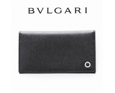 ブルガリ N級品☆BVLGARI☆ ロゴリング付 二つ折り長財布♪