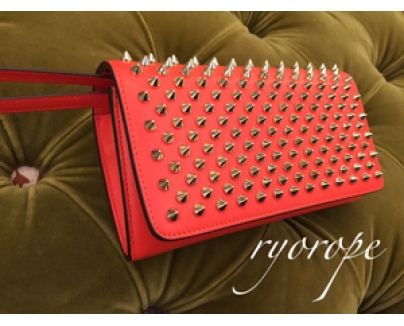 ★SALE★【ルブタン 財布 コピー】Macaron Flap 長財布 (Capucine / Gold)