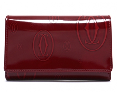 カルティエ Cartier 二つ折財布 ハッピーバースデイ ボルドー L3000347 レディース 