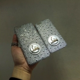 iphone6★キラキラ光 glitter ルブタン 財布 コピー シルバースマ...