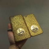 iphone6★キラキラ光 glitter ルブタン 財布 コピー ゴールドスマ...