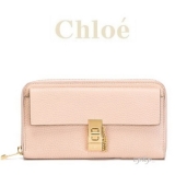 Chloe【クロエスーパーコピーDREW】長財布　cement pink 3P0...