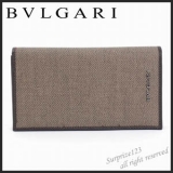 【即発】BVLGARIブルガリ N級品 長財布 キャンバス 札入れ コイン ブラ...