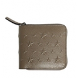 ジミーチュウ財布スーパーコピー 【新作　Jimmy Choo】二つ折りラウンドジップ財布♪カーキ jimmychoo40