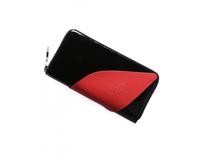 クリスチャン ルブタン 財布 コピー　2015年春夏新作パテントカーフ　ラウンドファスナー長財布SUOLITA WALLET PATENT 3145125 BK01