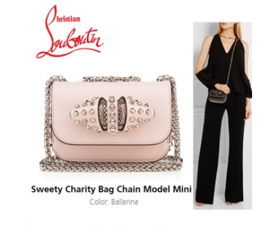 Christian Louboutinクリスチャンルブタンバッグスーパーコピー☆スパイク Sweety Charity チェーン
