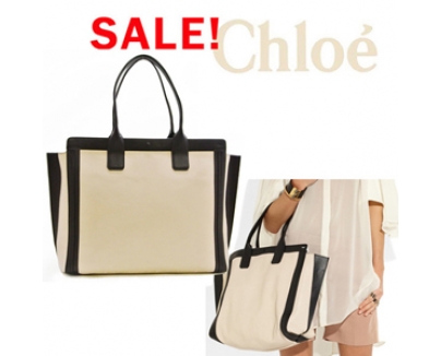 限定セール！Chloeクロエ ALISONトートバッグ人気Husky white