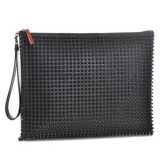 ルブタン 財布 コピー/CHRISTIAN LOUBOUTIN Peter Pouch クラッチバッグ ブラック 2015年春夏新作 1145048-0001-CM53 