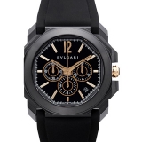 ブルガリ時計スーパーコピー BVLGARI オクト ウルトラネロ クロノグラフ ...