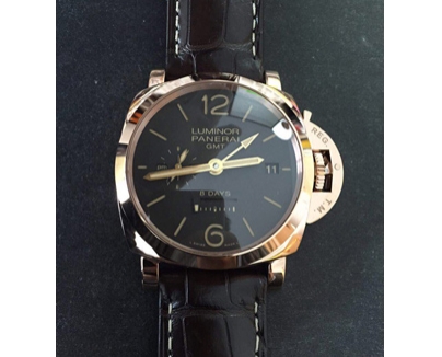 パネライ ルミノールマリーナ１９５０ ８デイズ ＧＭＴ オロロッソ PAM00576
