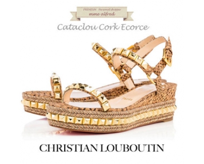 2016新色 ルブタン 靴 コピー CHRISTIAN LOUBOUTIN ★ Cataclou Cork Ecorce 60mm【大人気】