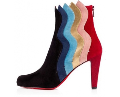 【関税送料無し】秋冬新作 ルブタン 靴 コピー  WAVY VEAU VELOOURS BOOTS