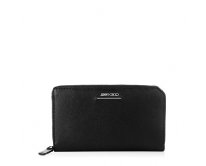 UK限定 ジミーチュウ財布スーパーコピー Jimmy Choo 長財布 CARNABY ブラックサフィアーノ 送関込 jimmychoo31