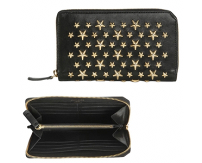 ジミーチュウ財布スーパーコピー Jimmy Choo 星スタッズラウンドジップ長財布 jimmychoo21